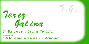 terez galina business card